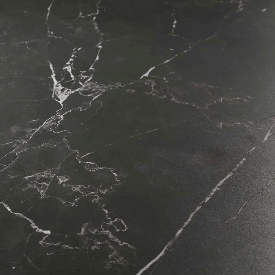 Extendable Table 260 cm in Metal and Synthetic Stone - Underwater Viadurini