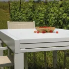 Extendable Table 270 cm Outdoor with Aluminum Frame - Sheet Viadurini