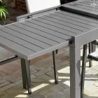 Extendable Table 270 cm Outdoor with Aluminum Frame - Sheet Viadurini