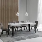 Extendable table to 284 cm in different sizes and finishes Made in Italy - Beach Viadurini