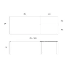 Extendable Table to 298 cm in Ceramic and Metal Made in Italy - Tulip Viadurini