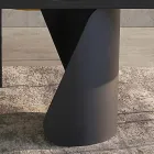 Extendable Table 300 cm in Metal and Sintered Stone Top - Taviria Viadurini