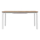 Extendable Butterfly Table to 210 cm in Aluminum and Teak Top - Incanto Viadurini