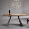 Extendable Table with Central Extension in Laminate - Aperol