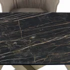 Extendable Table with Base and Top in Different Finishes Made in Italy - Settimmio Viadurini