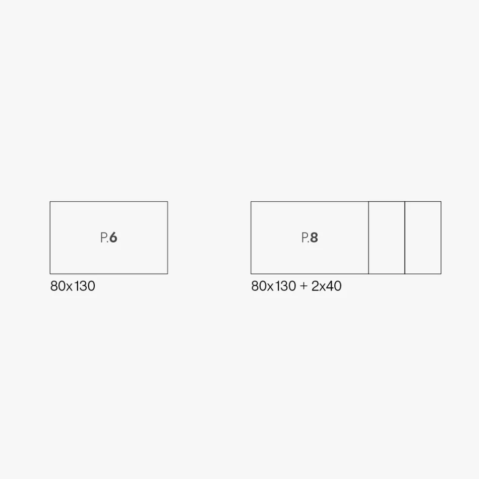 Extendable Table with White Metal Legs and Melamine Top - Shaila Viadurini