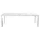 Extendable Table with Sliding Legs and Aluminum Slatted Top - Supernova Viadurini