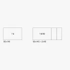 Extendable Table with Ice White Cement Melamine Top - Ariel Viadurini