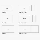 Extendable Table with Melamine Top and Metal Base - Ariel Viadurini