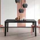 Extendable Table with Melamine Top and Metal Base - Ariel Viadurini