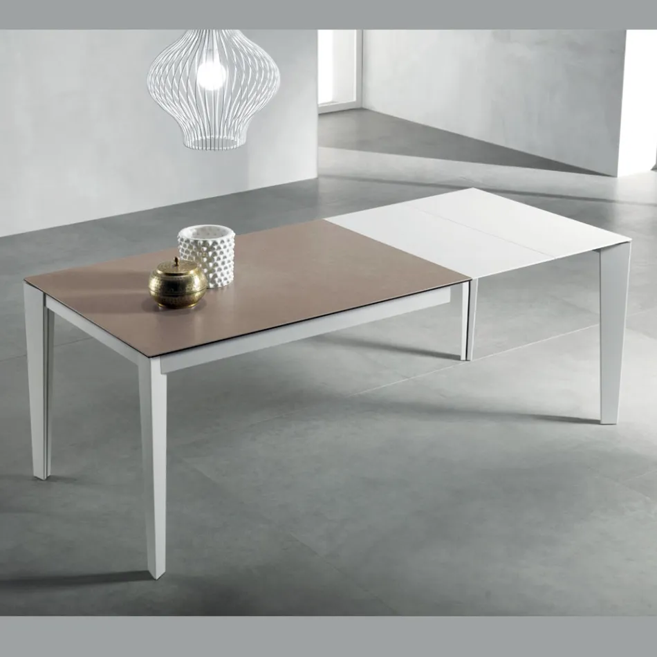 Fokos Terra Extendable Table with Glass Ceramic Top - Anise Viadurini