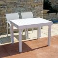 Outdoor Extendable Table with Aluminum Slatted Top - Supernova