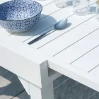 Outdoor Extendable Table with Aluminum Slatted Top - Supernova Viadurini