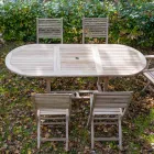 Extendable Garden Table in Teak in Different Sizes - Yggdrasil Viadurini