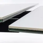 Extendable Dining Table 240 cm Glass and Ceramic Top - Barone Viadurini