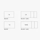 Extendable Living Room Table with Melamine Top and Metal Legs - Shaila Viadurini