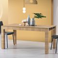 Extendable Living Room Table in Melamine Made in Italy - Ondine
