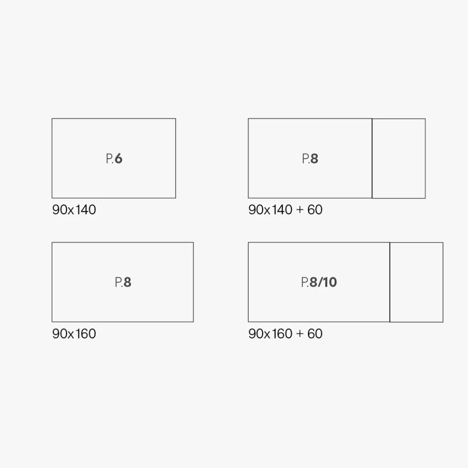 Extendable Living Room Table in Melamine Made in Italy - Ondine Viadurini