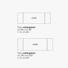 Extendable Living Room Table in Metal and Glass Ceramic Made in Italy - Meluso Viadurini