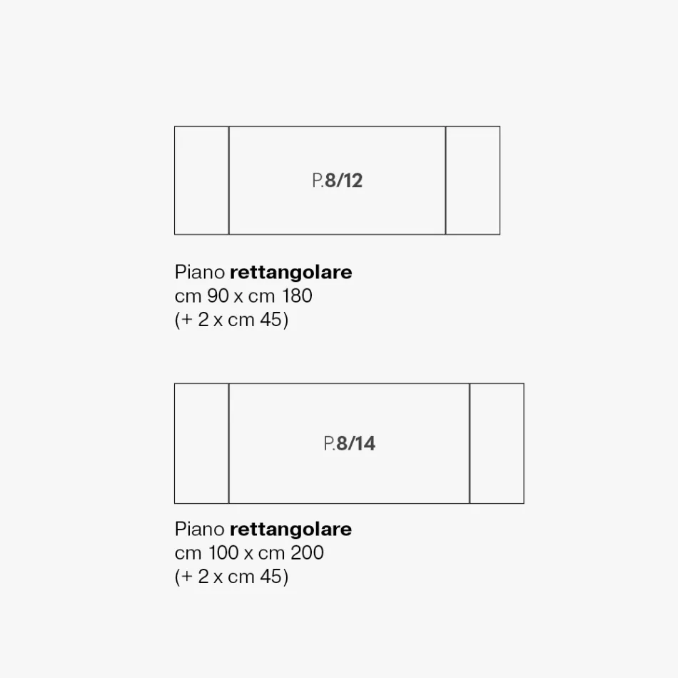 Extendable Living Room Table in Metal and Glass Ceramic Made in Italy - Meluso Viadurini