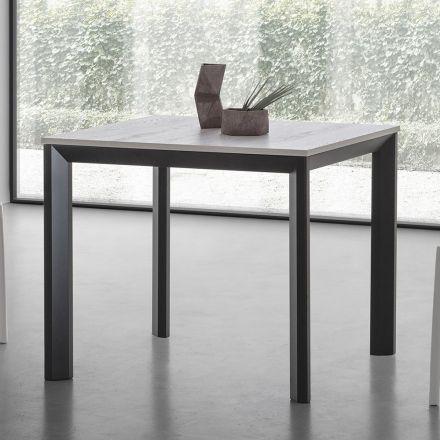 Extendable Square Table Up to 232 cm in HPL Made in Italy - Filiberto Viadurini