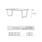 Extendable Table Up to 238 cm in Metal and Hpl Made in Italy - Pablito Viadurini