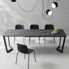 Extendable Table Up to 238 cm Metal and Colored Hpl Made in Italy - Pablito Viadurini