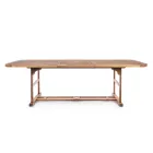 Extendable Wooden Garden Table up to 240 cm, by Design - Roxen Viadurini