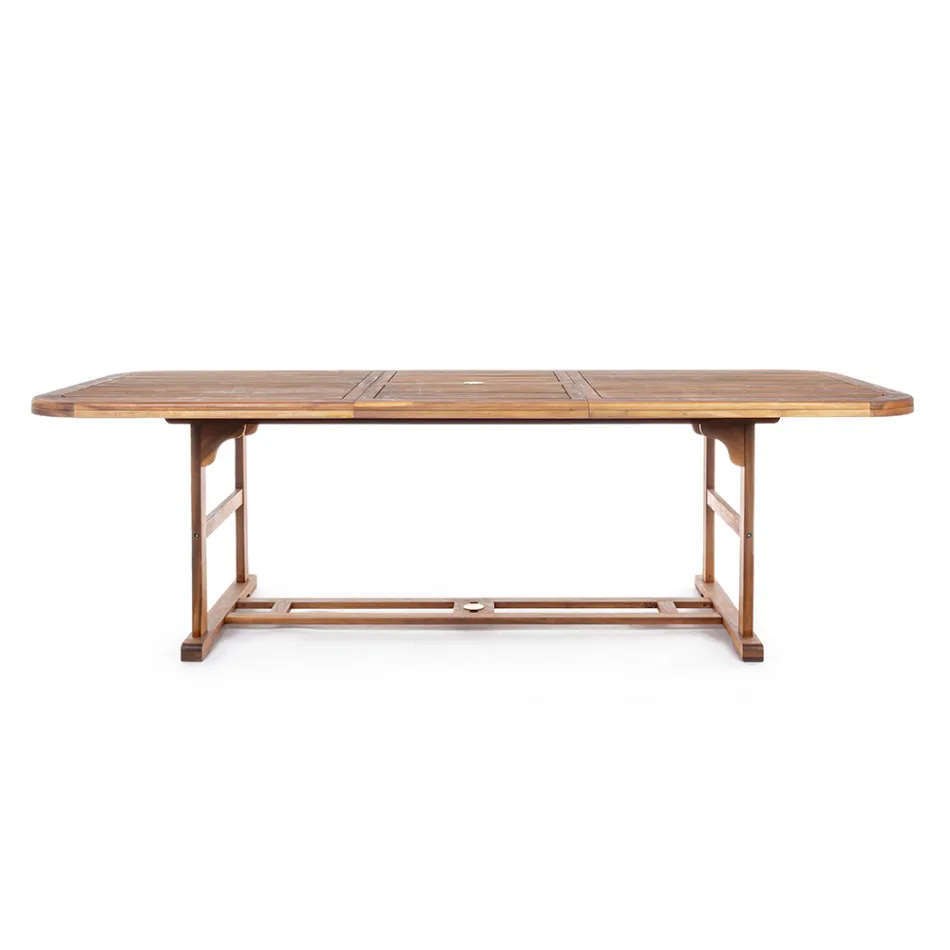 Extendable Wooden Garden Table up to 240 cm, by Design - Roxen Viadurini