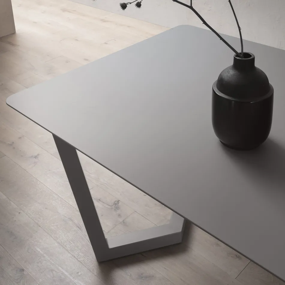 Extendable Table Up to 300 cm in Stratified Fenix Made in Italy - Bastiano Viadurini