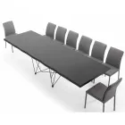 Extendable Table up to 300 cm in Made in Italy Veneered Wood – Ezzellino Viadurini