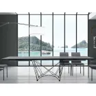 Extendable Table up to 300 cm in Made in Italy Veneered Wood – Ezzellino Viadurini