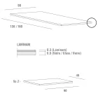 Extendable table up to 240 cm with Laminam top Made in Italy - Maltese Viadurini