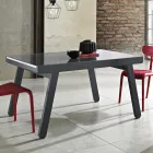 Extendable Table up to 240 cm in Lacquered Wood Made in Italy - Adrienne Viadurini