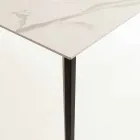 Extendable table up to 290 cm in glass ceramic Made in Italy - Polonio Viadurini