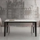 Extendable table up to 290 cm in glass ceramic Made in Italy - Polonio Viadurini
