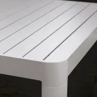 Extendable Outdoor Table up to 300 cm in Painted Aluminum - Glass Viadurini
