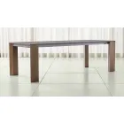Extendable Table Up to 300 cm in Ceramic and Wooden Legs - Ipanemo Viadurini