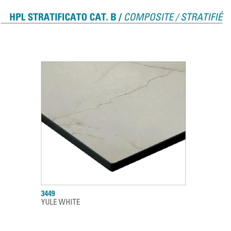 Extendable Table Up to 300 cm in Stratified HPL Made in Italy - Bastiano Viadurini