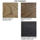 Extendable Table up to 300 cm in Veneered Wood and Glass - Tear Viadurini