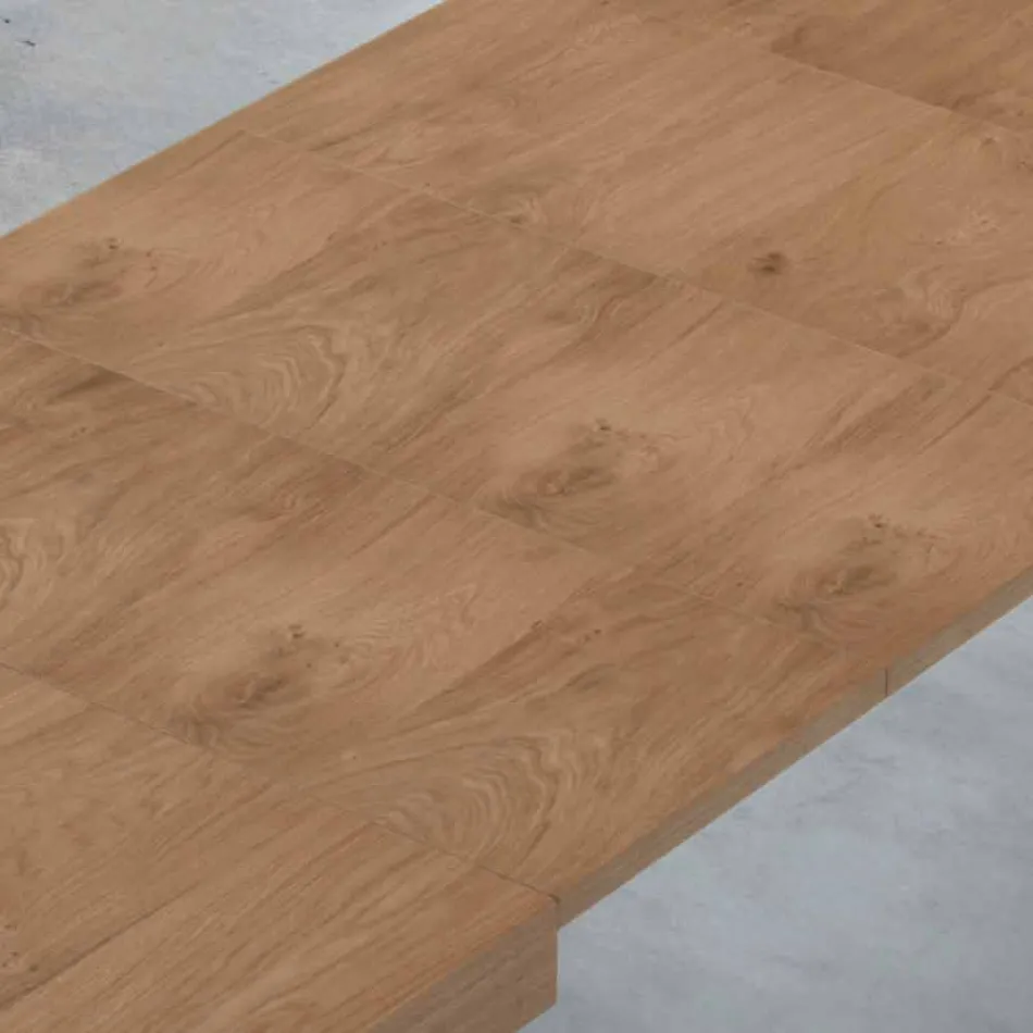 Extendable Table up to 470 cm in Made in Italy Veneered Wood – Gordito Viadurini