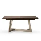 Extendable Melamine Table in 2 Different Finishes Made in Italy - Tecna Viadurini