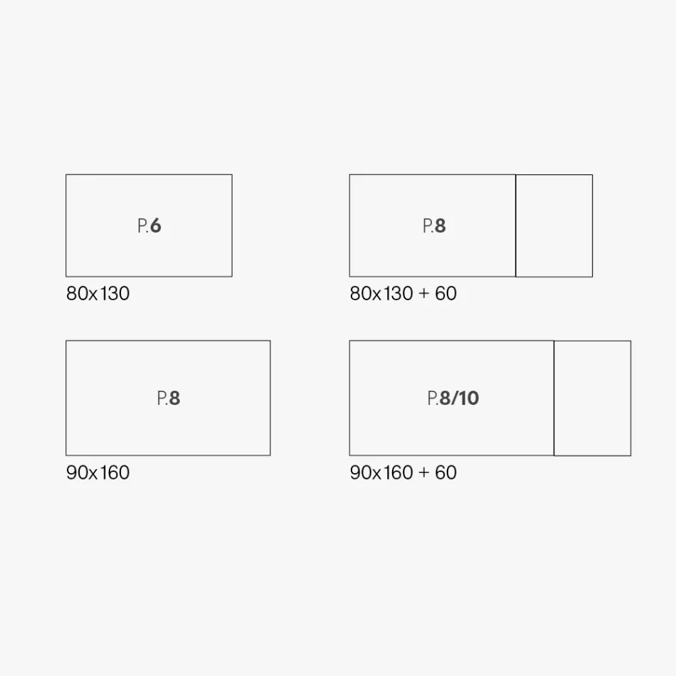 Extendable Melamine Table of Different Finishes Made in Italy - Lily Viadurini