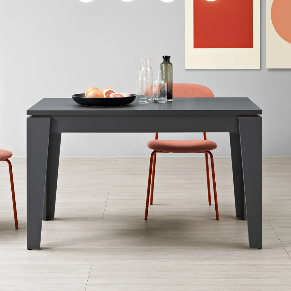 Extendable Table in Melamine of Different Finishes Made in Italy - Lily Viadurini