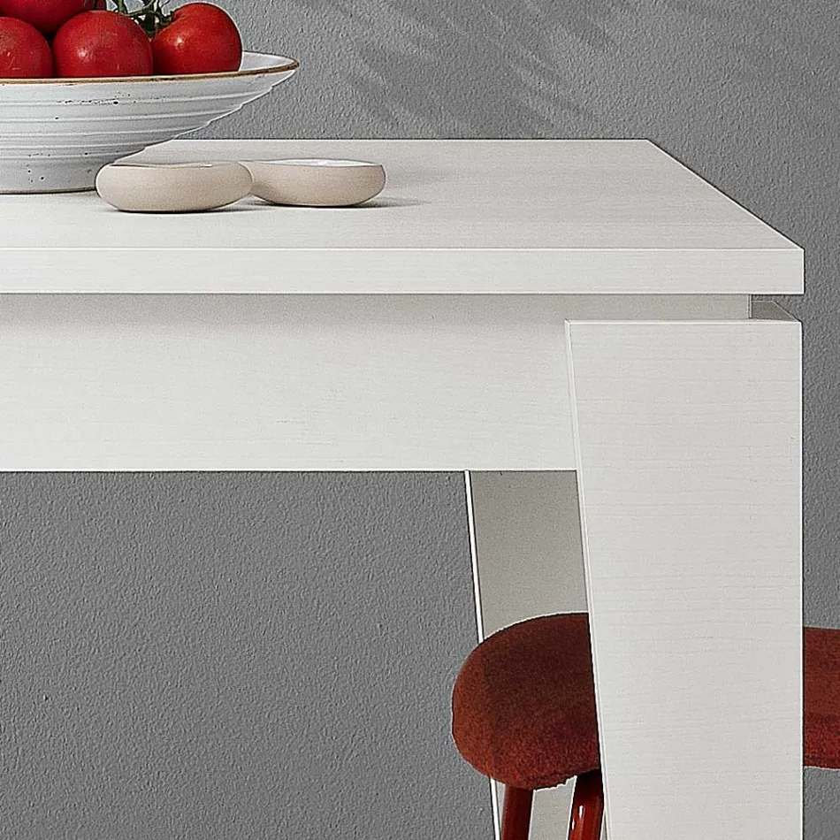 Extendable Table in Melamine of Different Finishes Made in Italy - Lily Viadurini