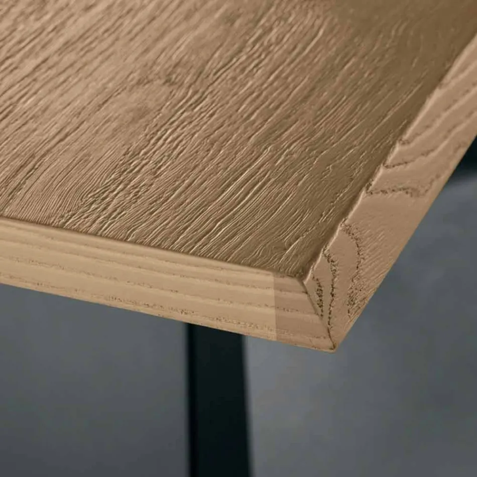 Extendable Side Table in Oak Made in Italy - Zerba Viadurini