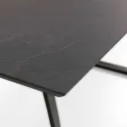 Modern extendable table with metal legs, Villongo Viadurini