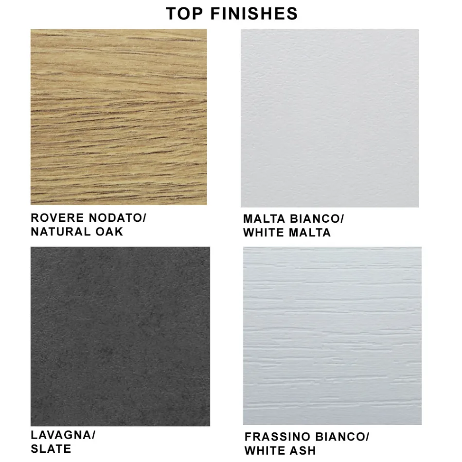 Modern Extendable Table with Laminated Wooden Top Made in Italy – Settimmio Viadurini