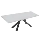 Modern Extendable Table with Laminated Wooden Top Made in Italy – Settimmio Viadurini