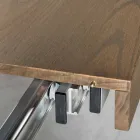 Modern extendable table in ash wood produced in Italy Parre Viadurini